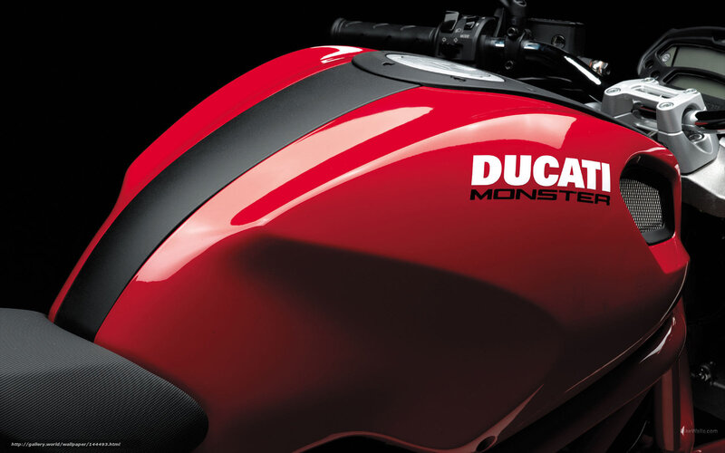 Red Motorcycle Fuel Tank — Dramatic