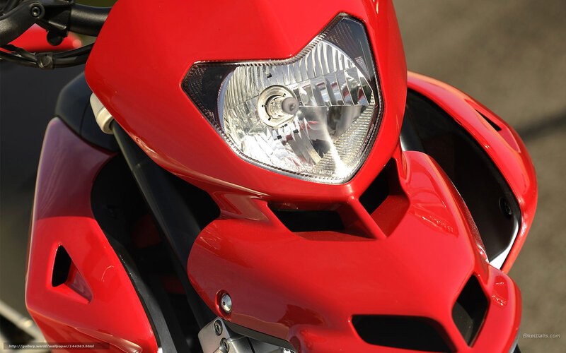 Red Motorcycle Headlight — Neutral