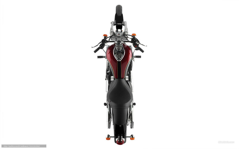 Red Motorcycle — Neutral, Photograph, Seat, Handlebars