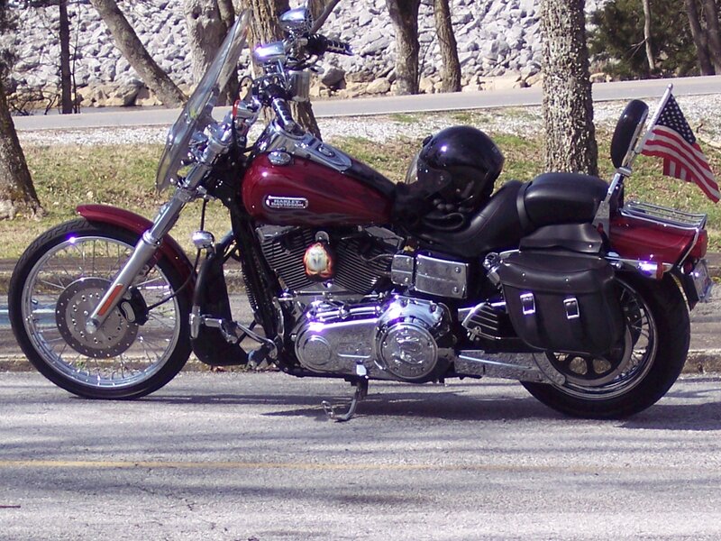Red Motorcycle on Road — Calm