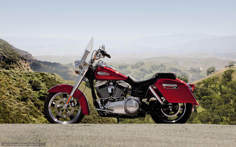 Red Motorcycle on Road — Serene