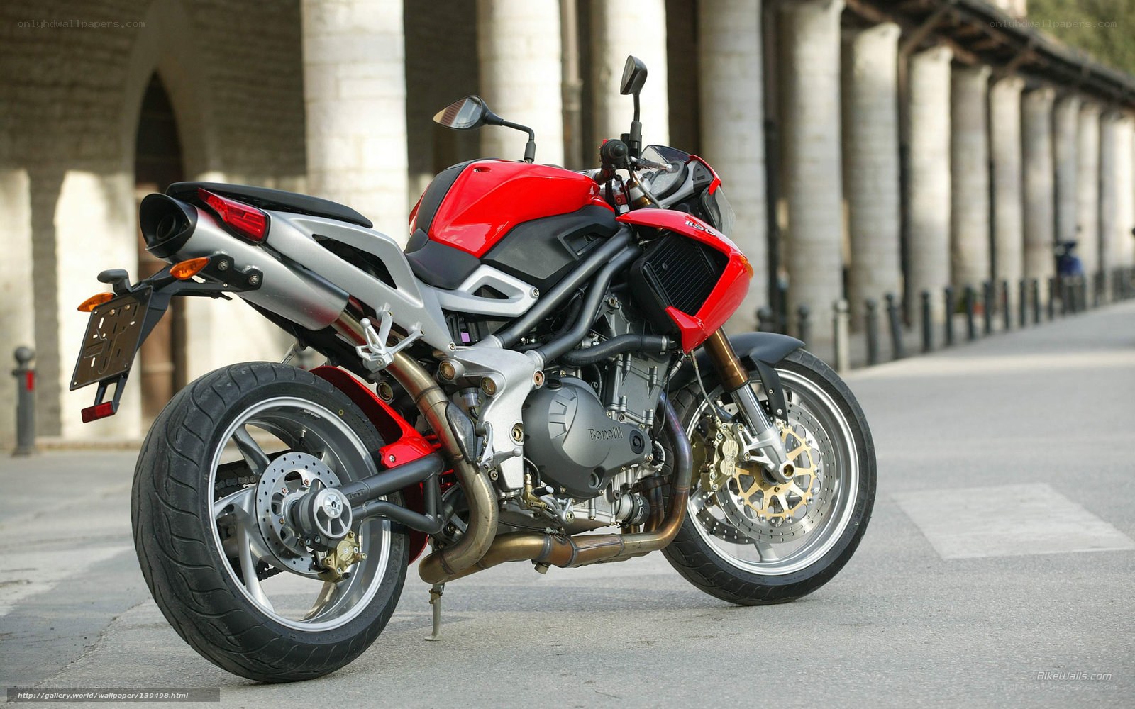 red motorcycle on street