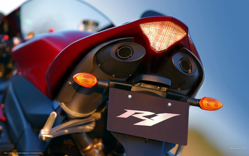 Red Motorcycle Rear — Dramatic