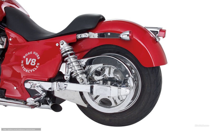 Red Motorcycle Rear