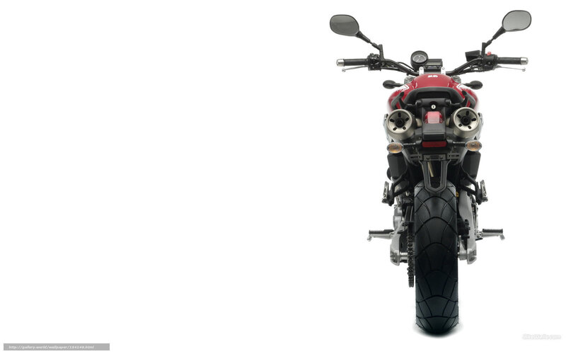 red motorcycle rear view
