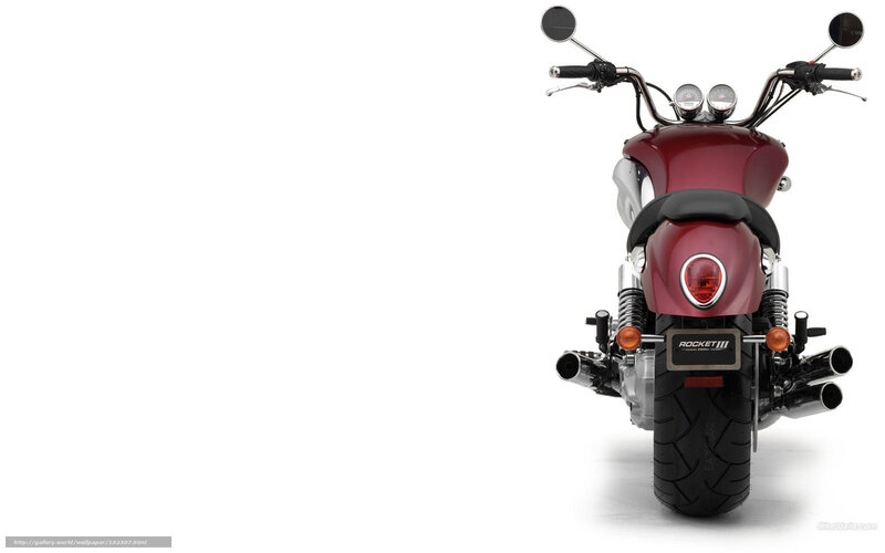 Red Motorcycle Rear View — Maroon