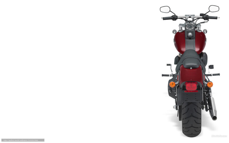 Red Motorcycle Rear View — Neutral, Photograph, Mirror