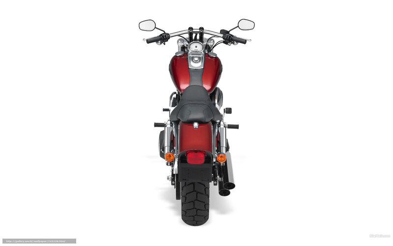 Red Motorcycle Rear View — Neutral, Photograph