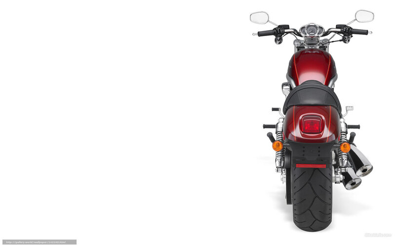 Red Motorcycle Rear View — Neutral