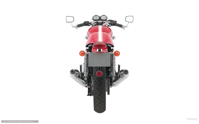 red motorcycle rear view