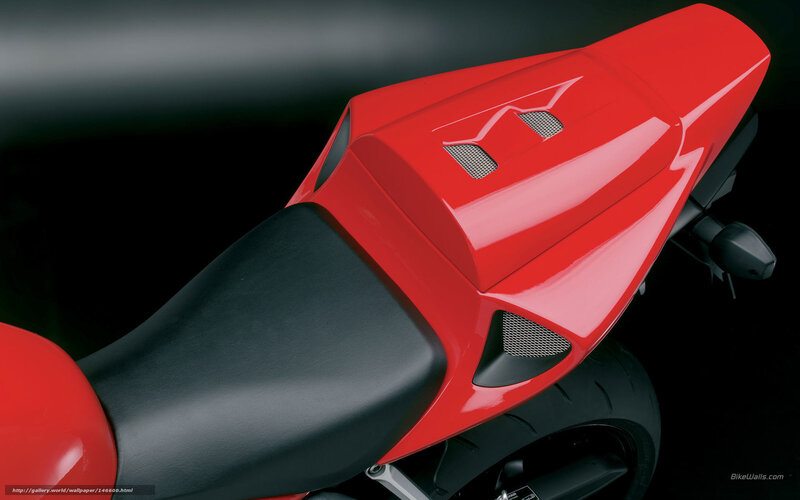 Red Motorcycle Seat — Dramatic
