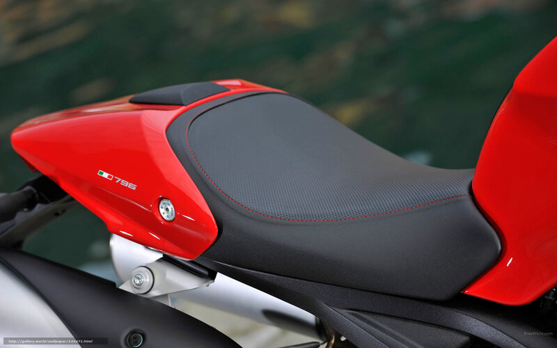 Red Motorcycle Seat