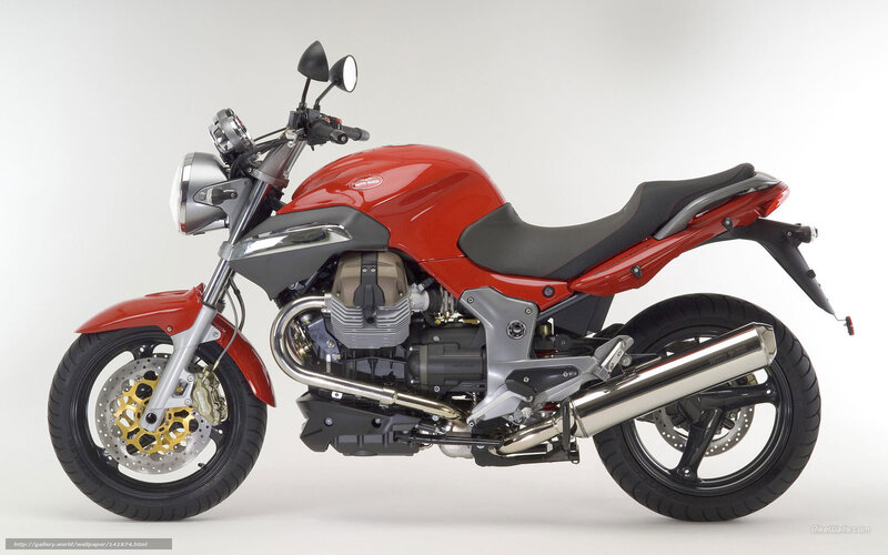 Red motorcycle side profile