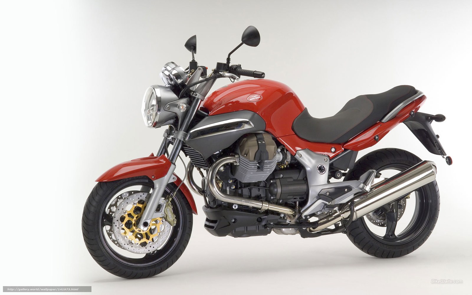 red motorcycle studio shot