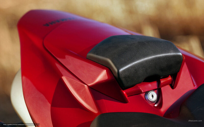 red motorcycle tail section