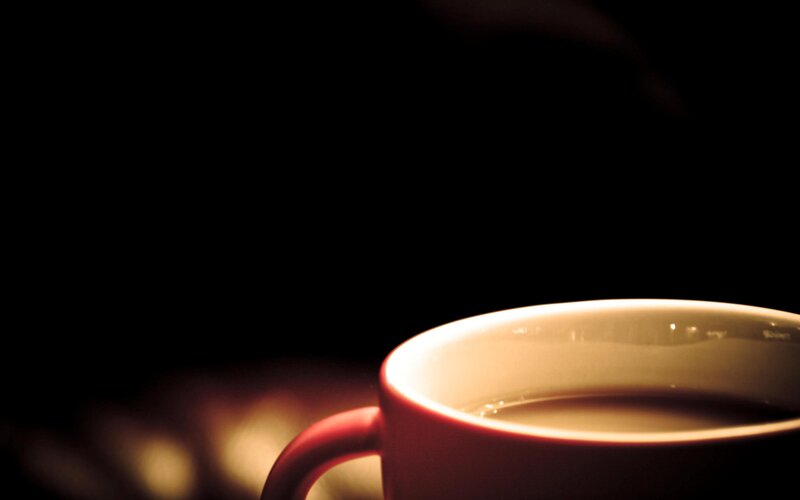 Red Mug with Coffee