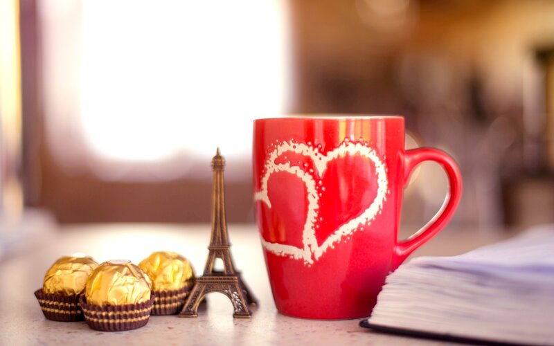 Red Mug with Heart — Cozy