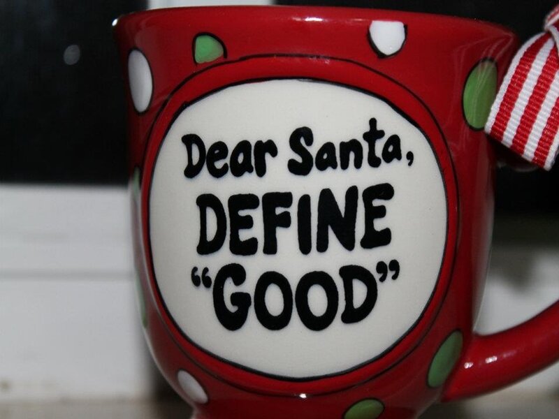 Red Mug with Text