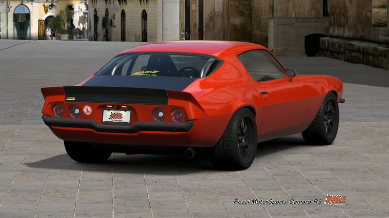 Red Muscle Car — Calm, Afternoon, 3d Render