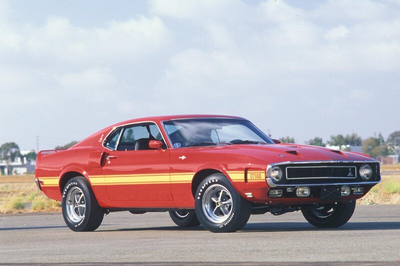 Red Muscle Car — Calm, Afternoon