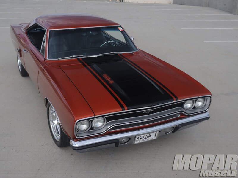 Red Muscle Car — Classic, Afternoon