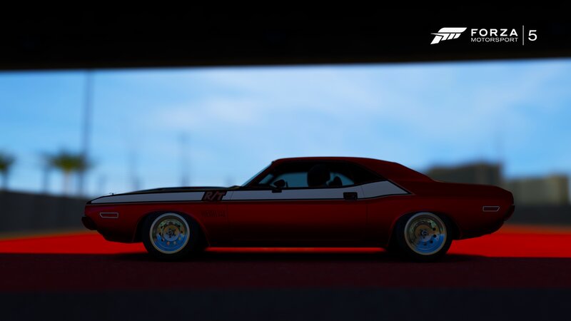 Red Muscle Car — Dramatic, Afternoon, 3d Render, Track