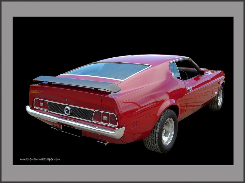 Red Muscle Car — Dramatic, Photograph, Black Background