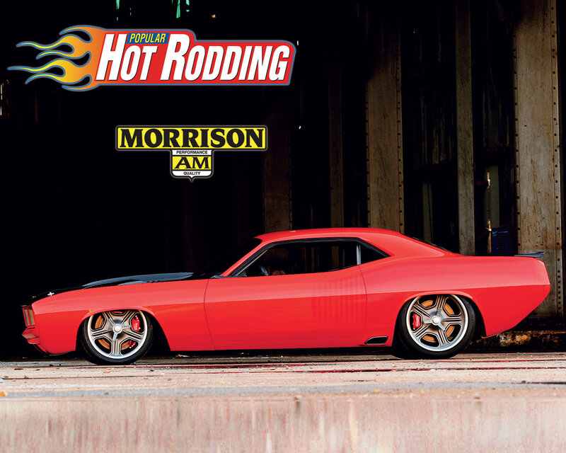 Red Muscle Car — Dramatic, Photograph