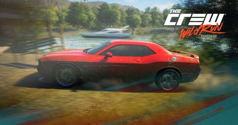 Red Muscle Car — Dynamic, Afternoon, 3d Render