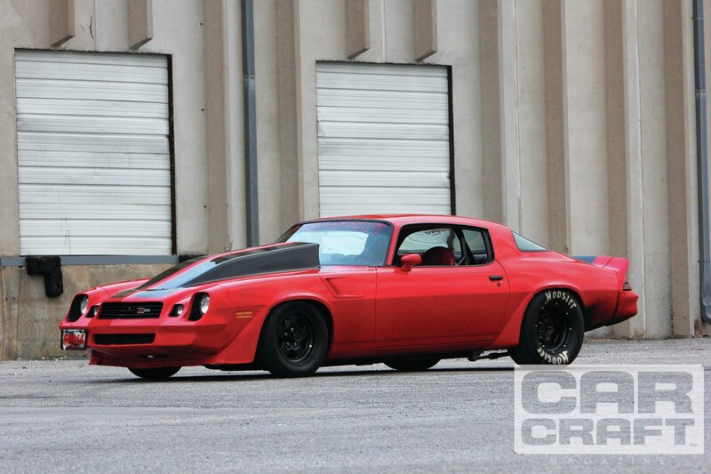 Red Muscle Car — Industrial