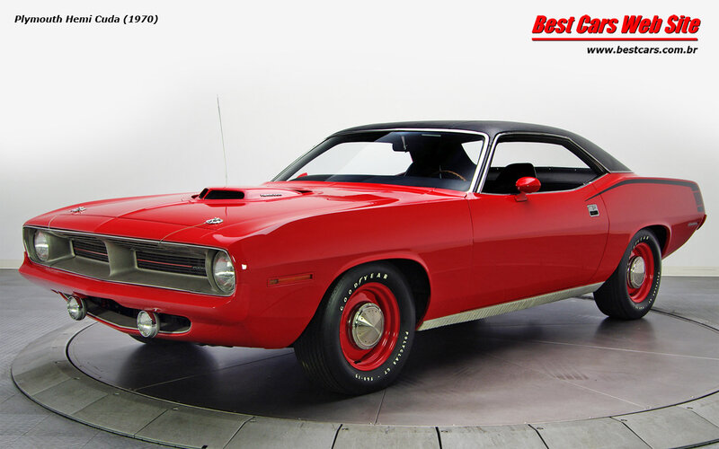 Red Muscle Car — Neutral, Photograph, Rotating Platform