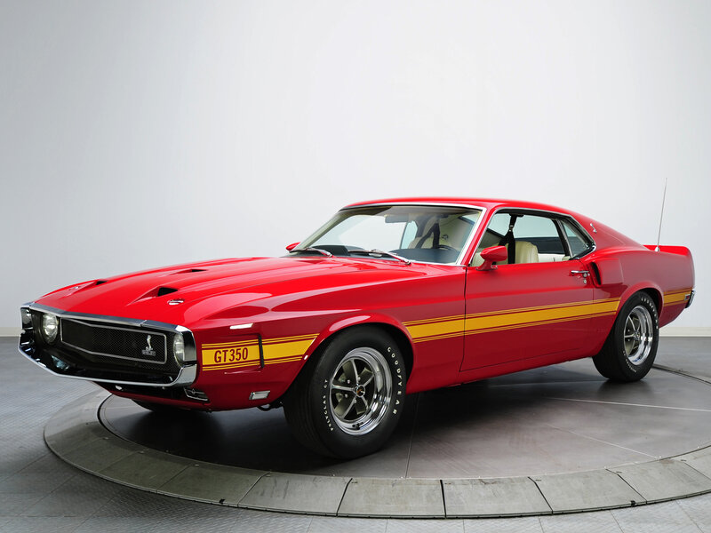 Red Muscle Car — Neutral, Photograph, Stripes