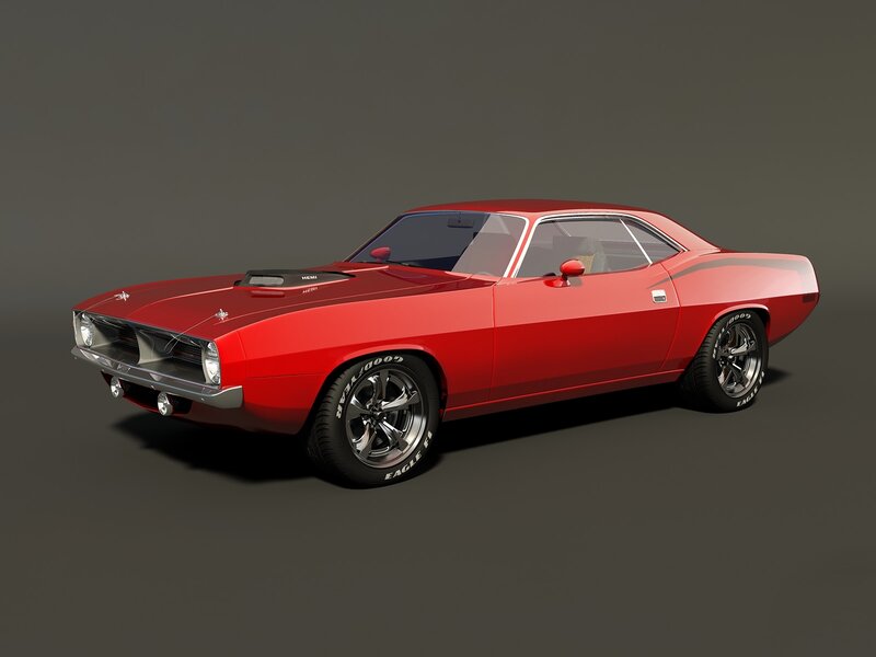 Red Muscle Car — Neutral
