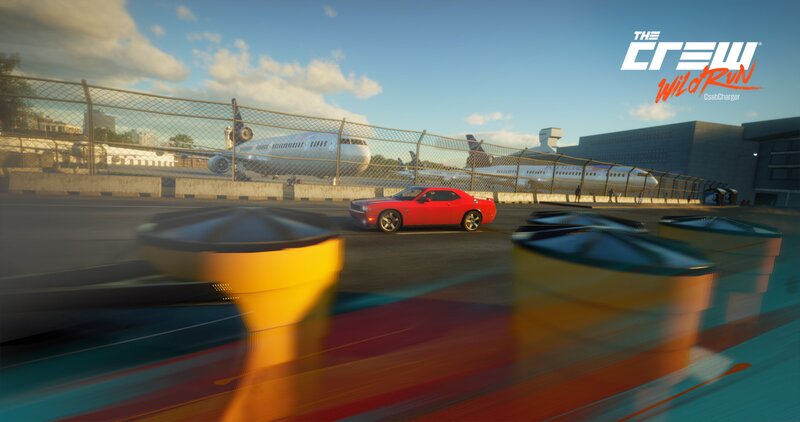 Red Muscle Car on Tarmac