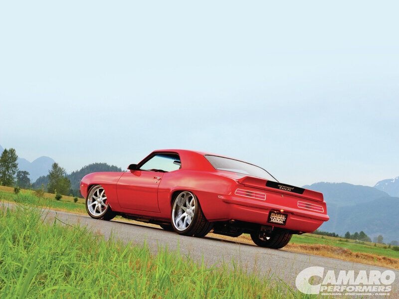 Red Muscle Car — Serene, Morning