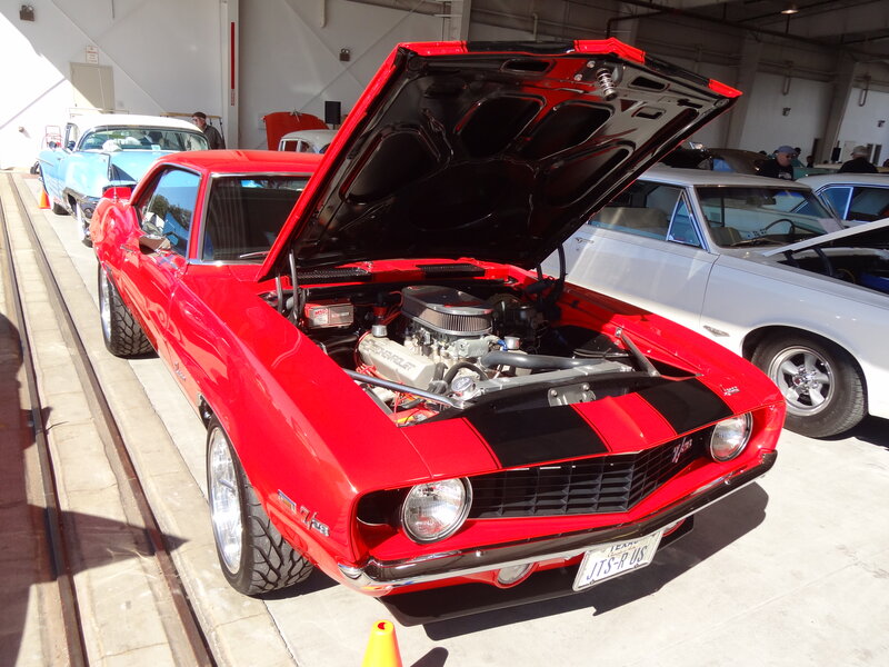 Red Muscle Car — Showcase, Afternoon, Photograph, Car Show