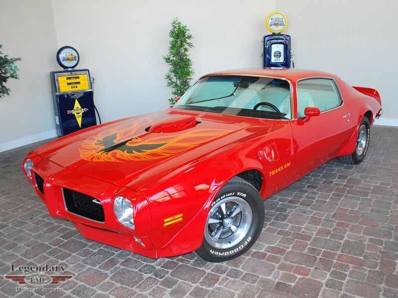 Red Muscle Car — Showcase, Photograph, Gas Pumps