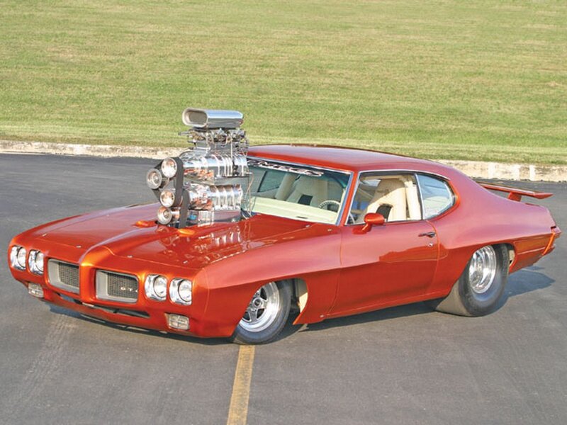 Red Muscle Car — Showcasing, Afternoon