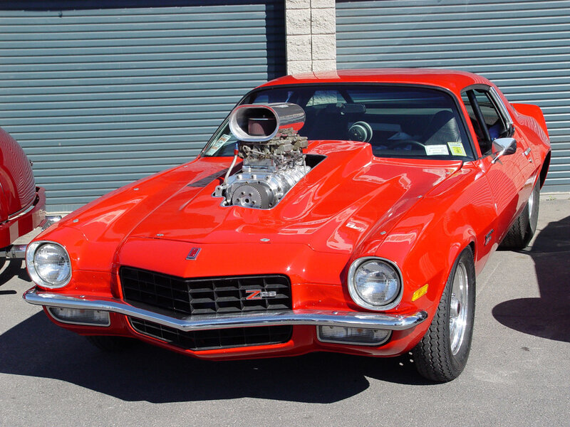 Red Muscle Car — Showcasing