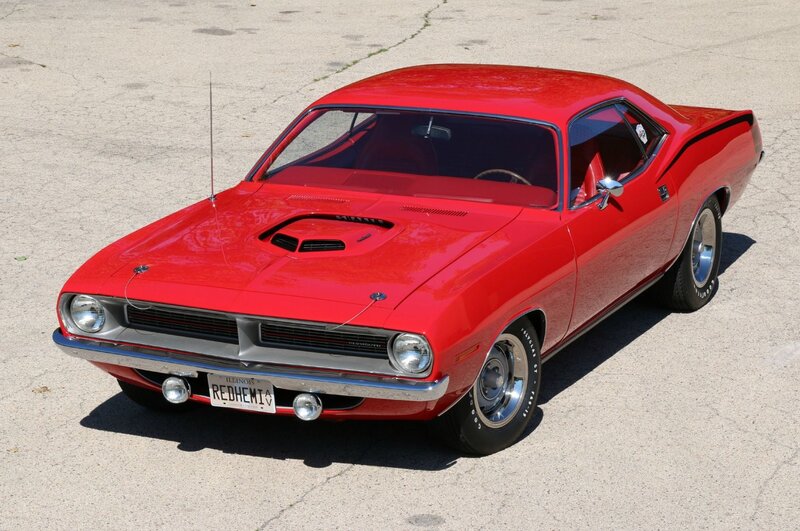 Red Muscle Car — Static, Afternoon, Photograph