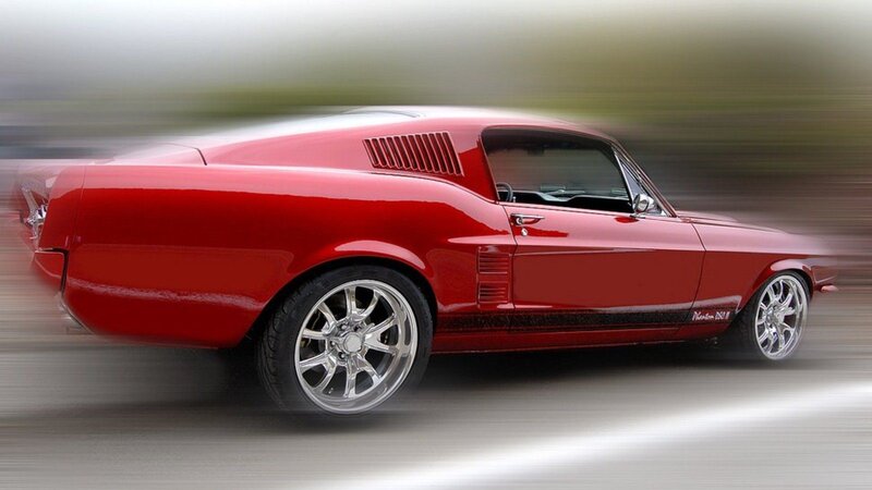 Red Muscle Car