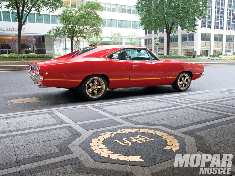 Red Muscle Car — Urban