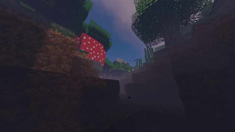 Red Mushroom in Cave