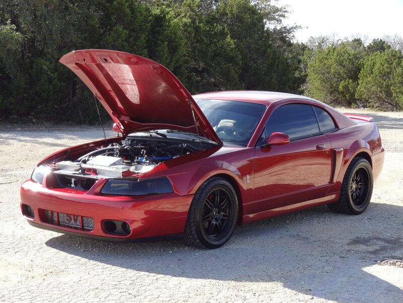 Red Mustang Car — Calm, Afternoon