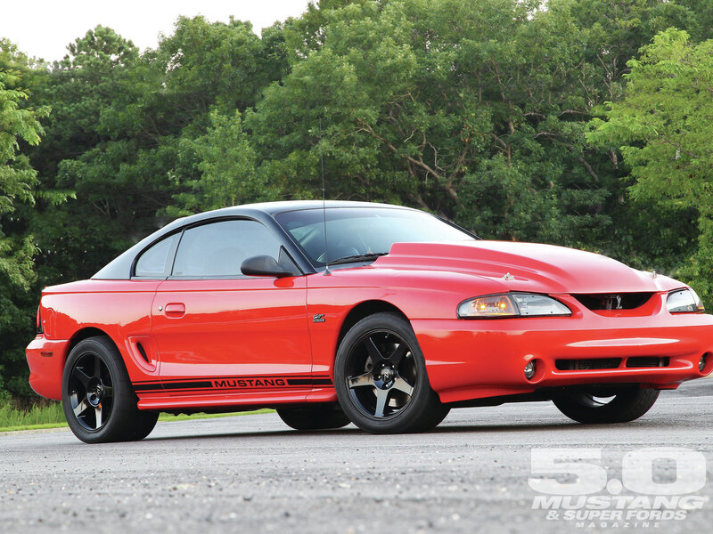 Red Mustang Car — Calm