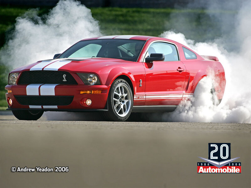 Red Mustang Car — Dramatic, Photograph