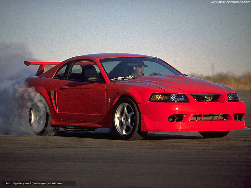 Red Mustang Car — Dynamic, Afternoon, Photograph, Driver