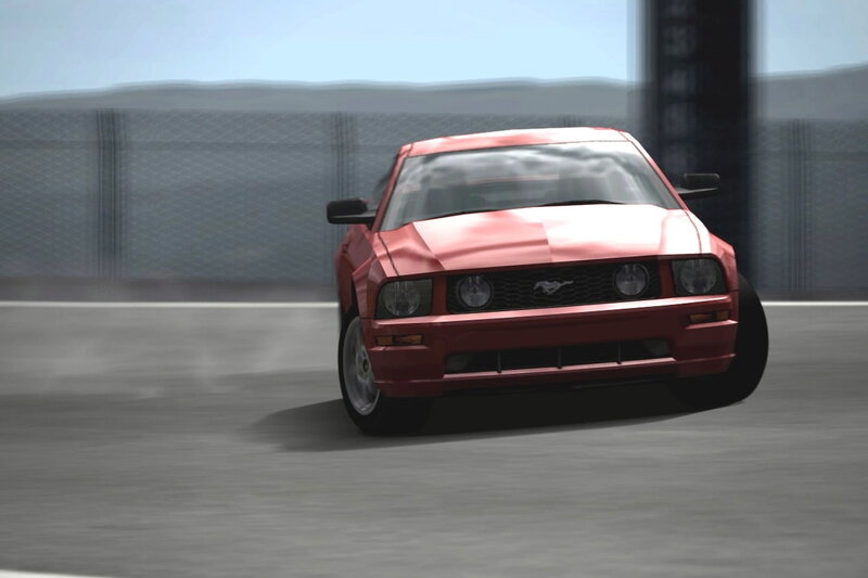 Red Mustang Car — Dynamic