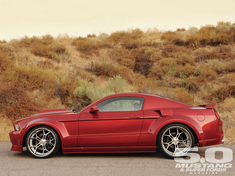Red Mustang Car — Serene
