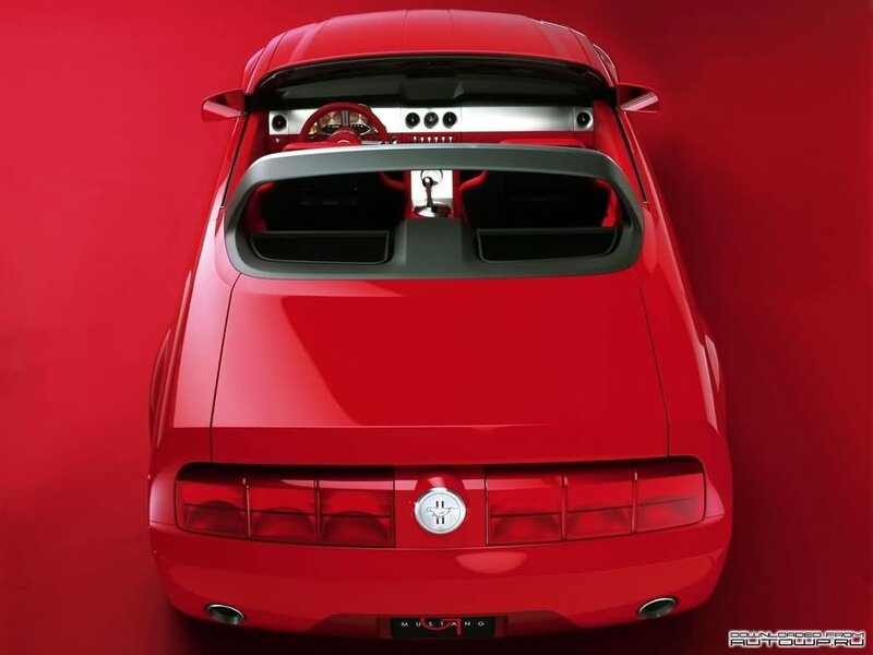 Red Mustang Concept Car